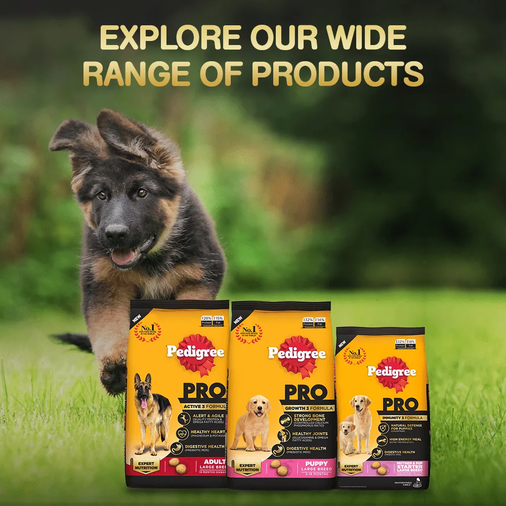 Pedigree PRO Expert Nutrition Lactating/Pregnant Mother & Puppy Starter(3 to 12 Weeks) Large Breed Dog Dry Food (Limited Shelf Life) (Buy 1 Get 1)