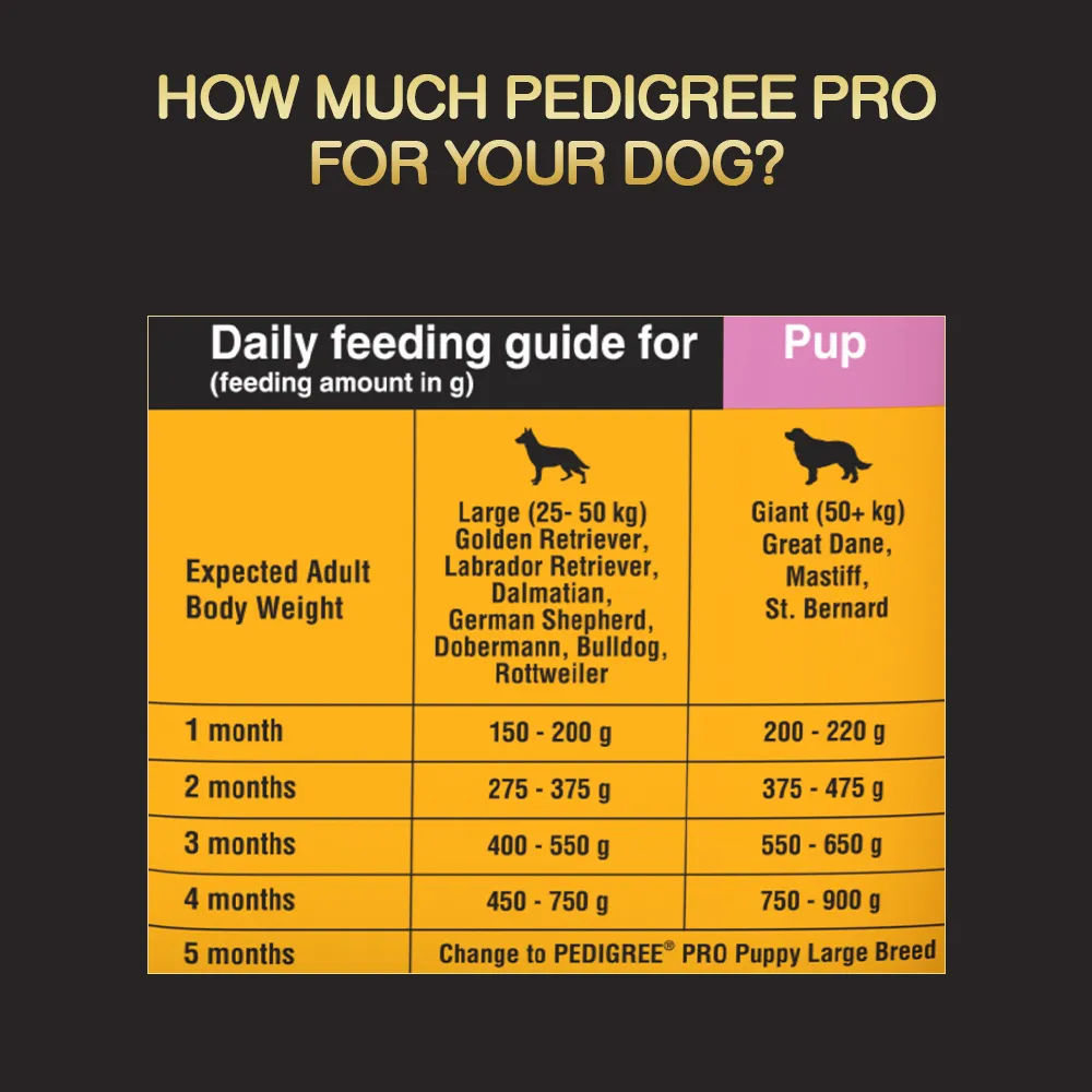 Pedigree PRO Expert Nutrition Lactating/Pregnant Mother & Puppy Starter(3 to 12 Weeks) Large Breed Dog Dry Food (Limited Shelf Life) (Buy 1 Get 1)