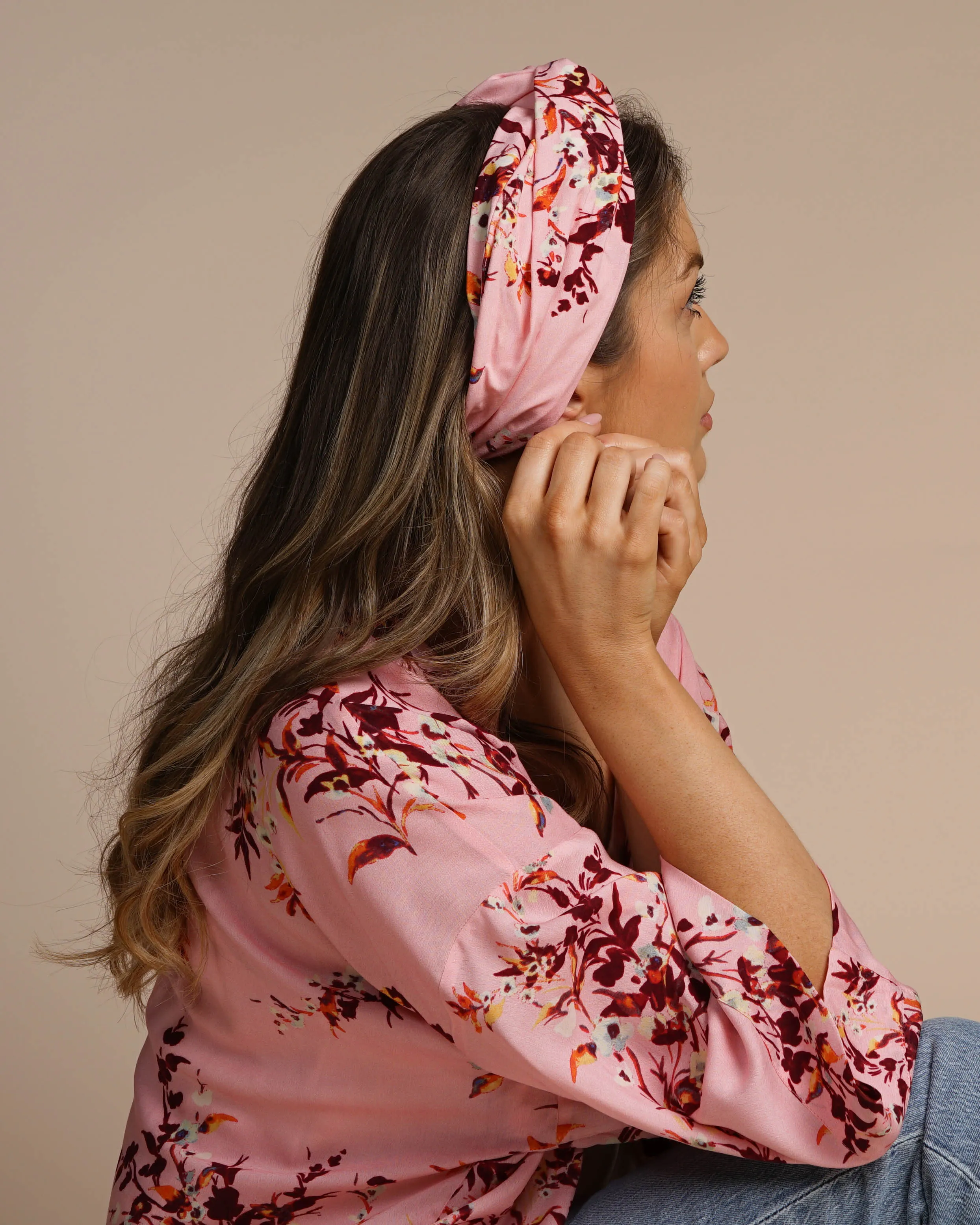 Pink Floral Kimono | Mya Short Kimono Jacket