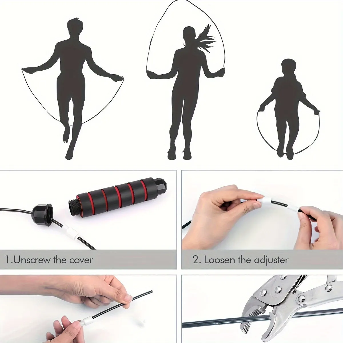 Premium Adjustable Jump Rope for Effective Cardio and Weight Loss