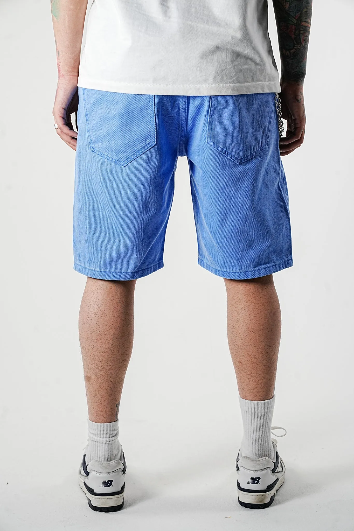 Premium Basic Blue Denim Shorts