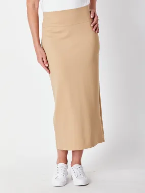 PUSHKIN PONTI SKIRT - Camel 29711-s