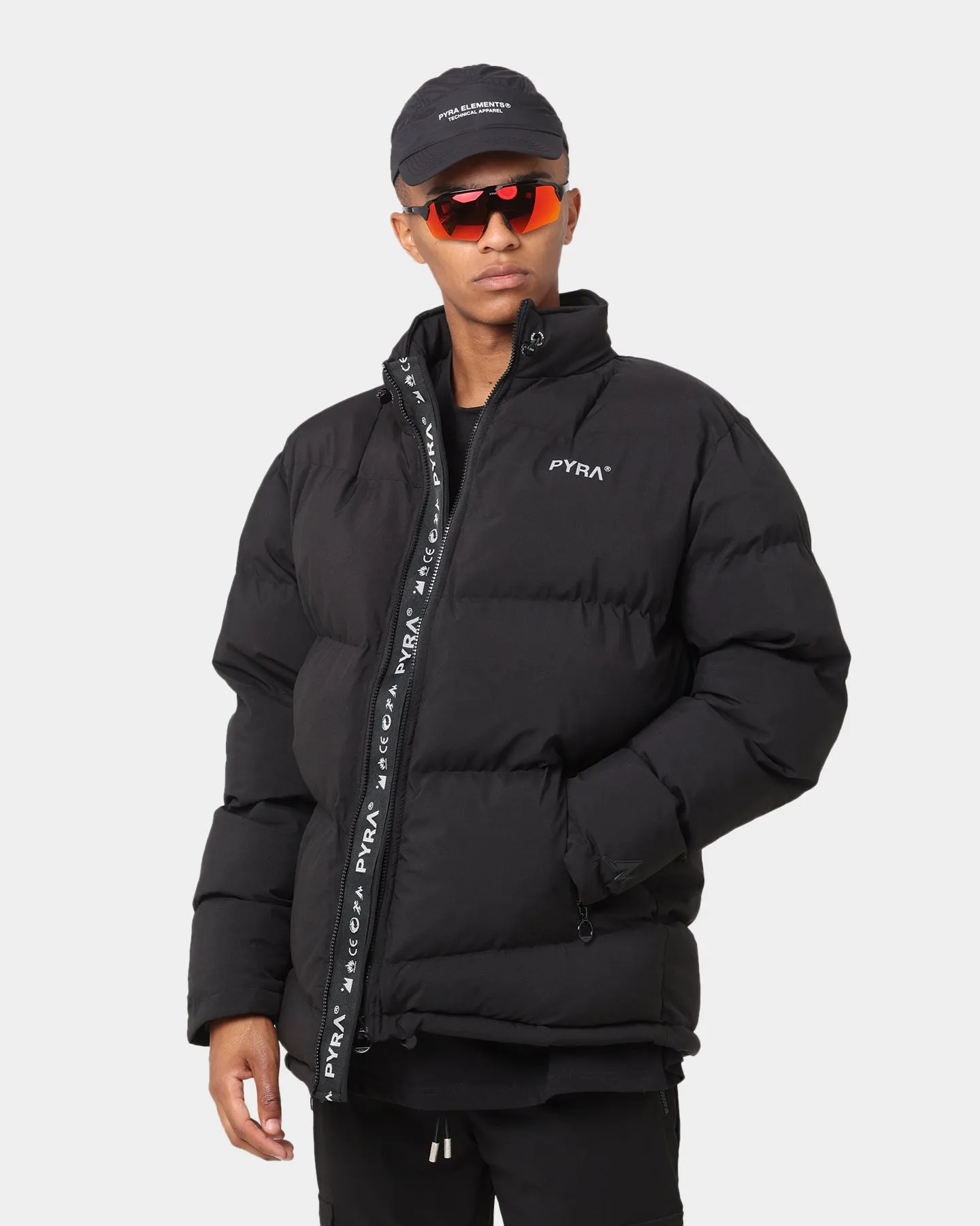 PYRA Padded Puffa Jacket Black