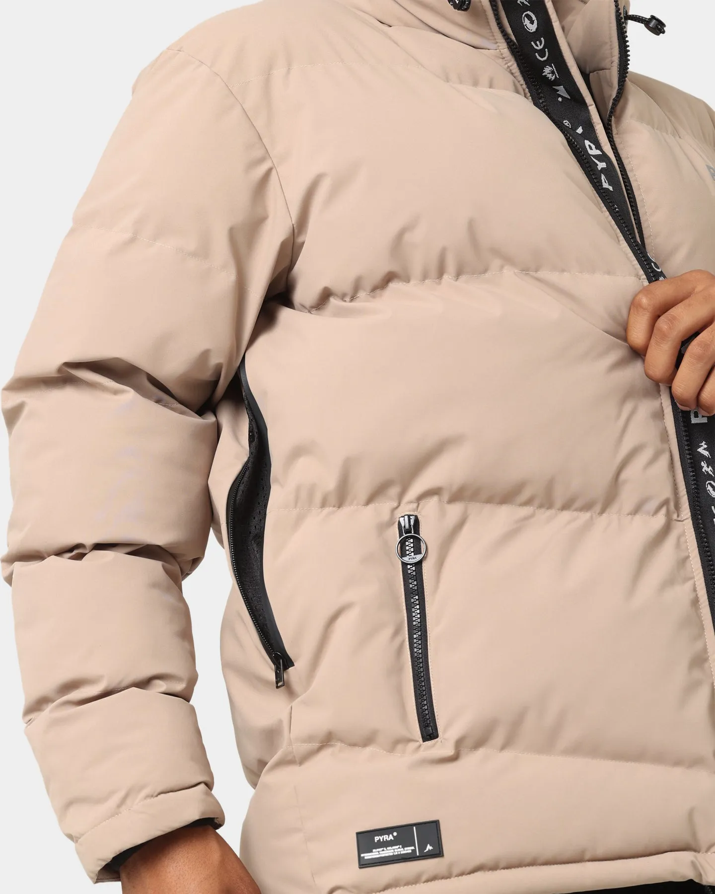 PYRA Padded Puffa Jacket Natural