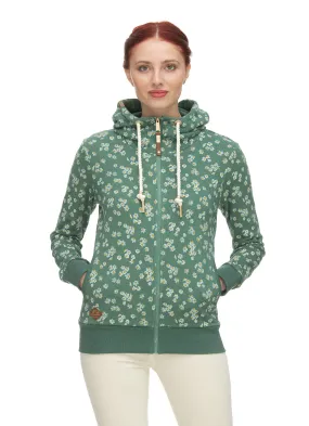 Ragwear sweatshirt angell zip green