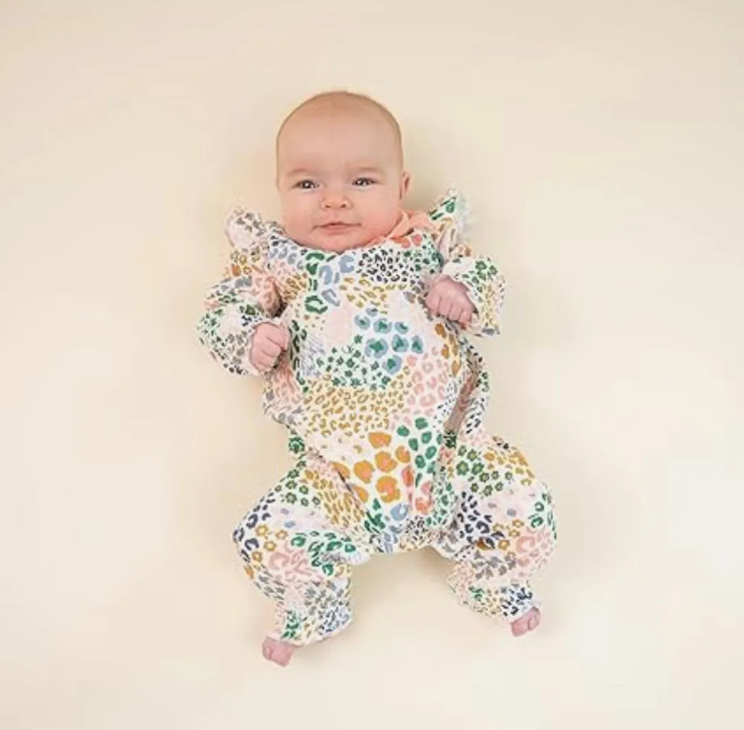 Rainbow Gauze Romper