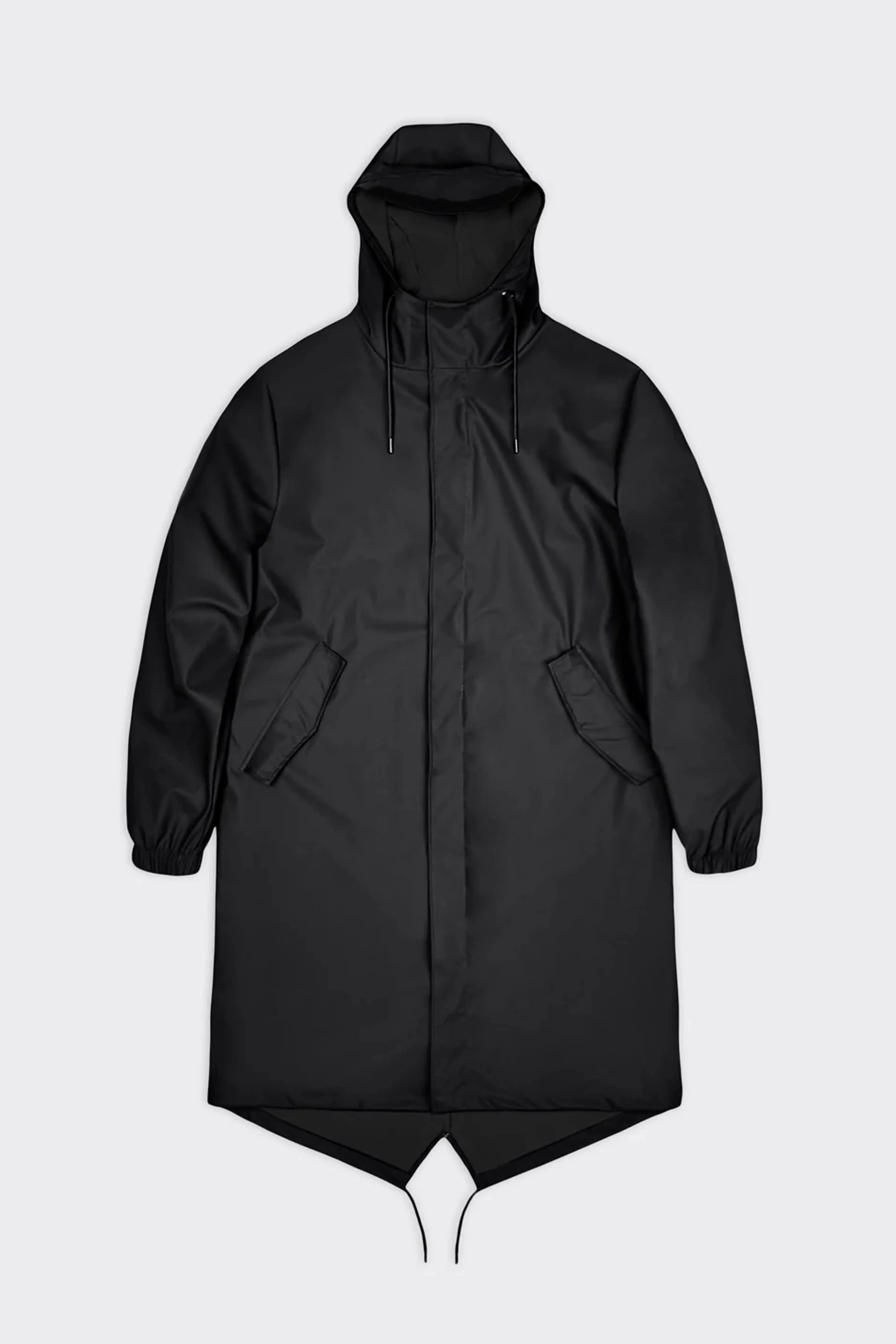 Rains Fishtail Black Parka