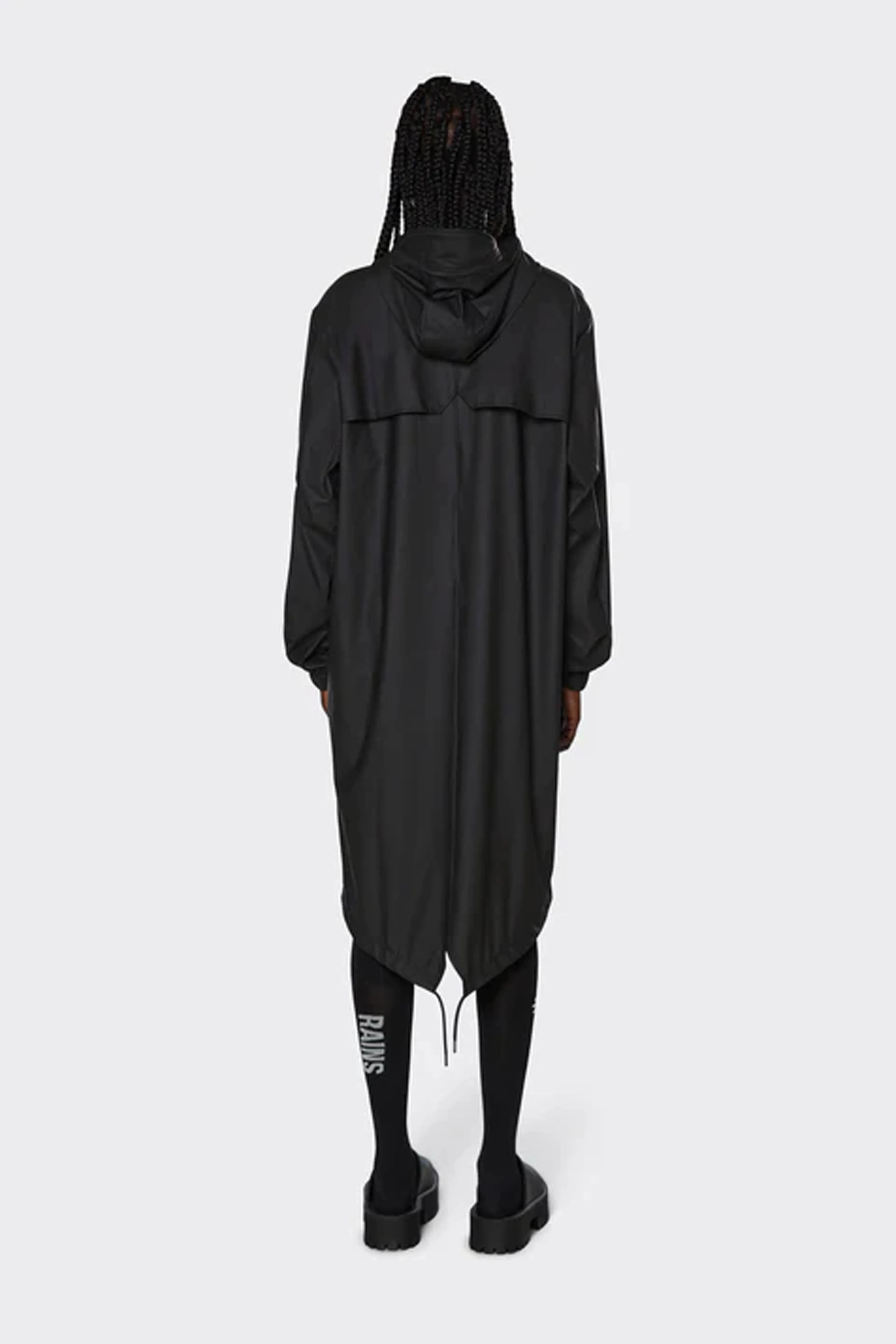 Rains Fishtail Black Parka