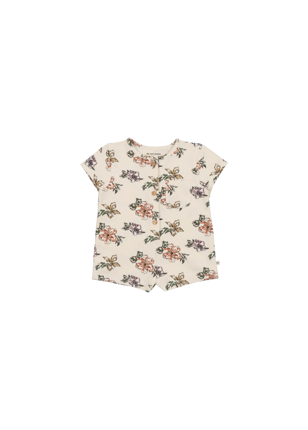 Rancho Baby Romper Hibiscus