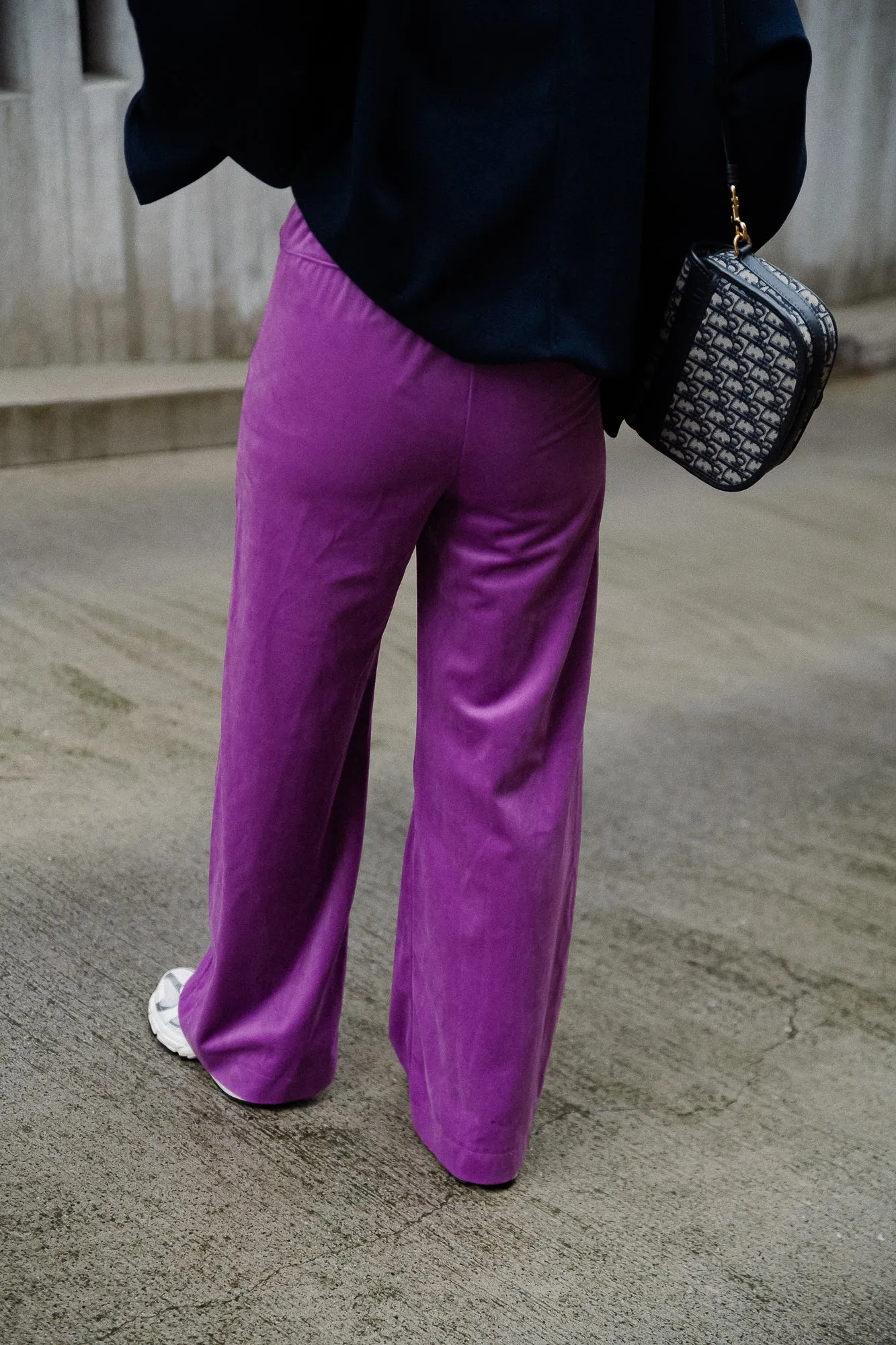 Renée velvet pants iris orchid