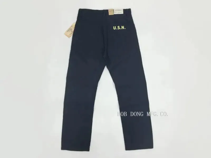 Replica Ww2 U.S.Navy Usn N-1 Deck Pants Chino - Vintage Navy Department Straight Trousers