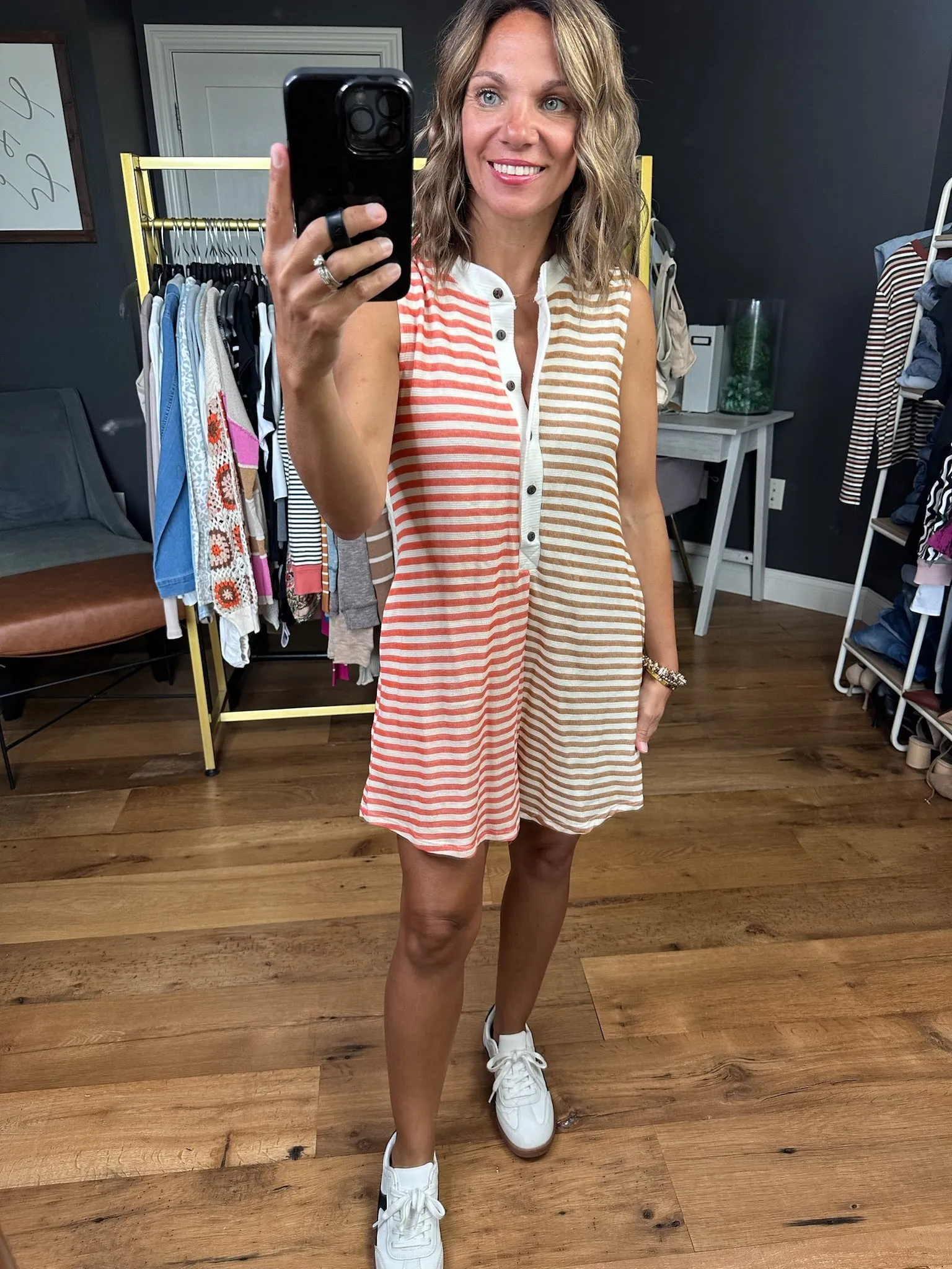 Right Opportunities Contrasting Striped Romper - Multiple Options