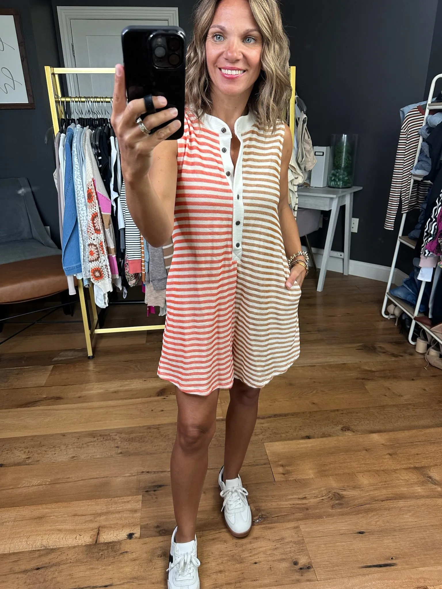 Right Opportunities Contrasting Striped Romper - Multiple Options