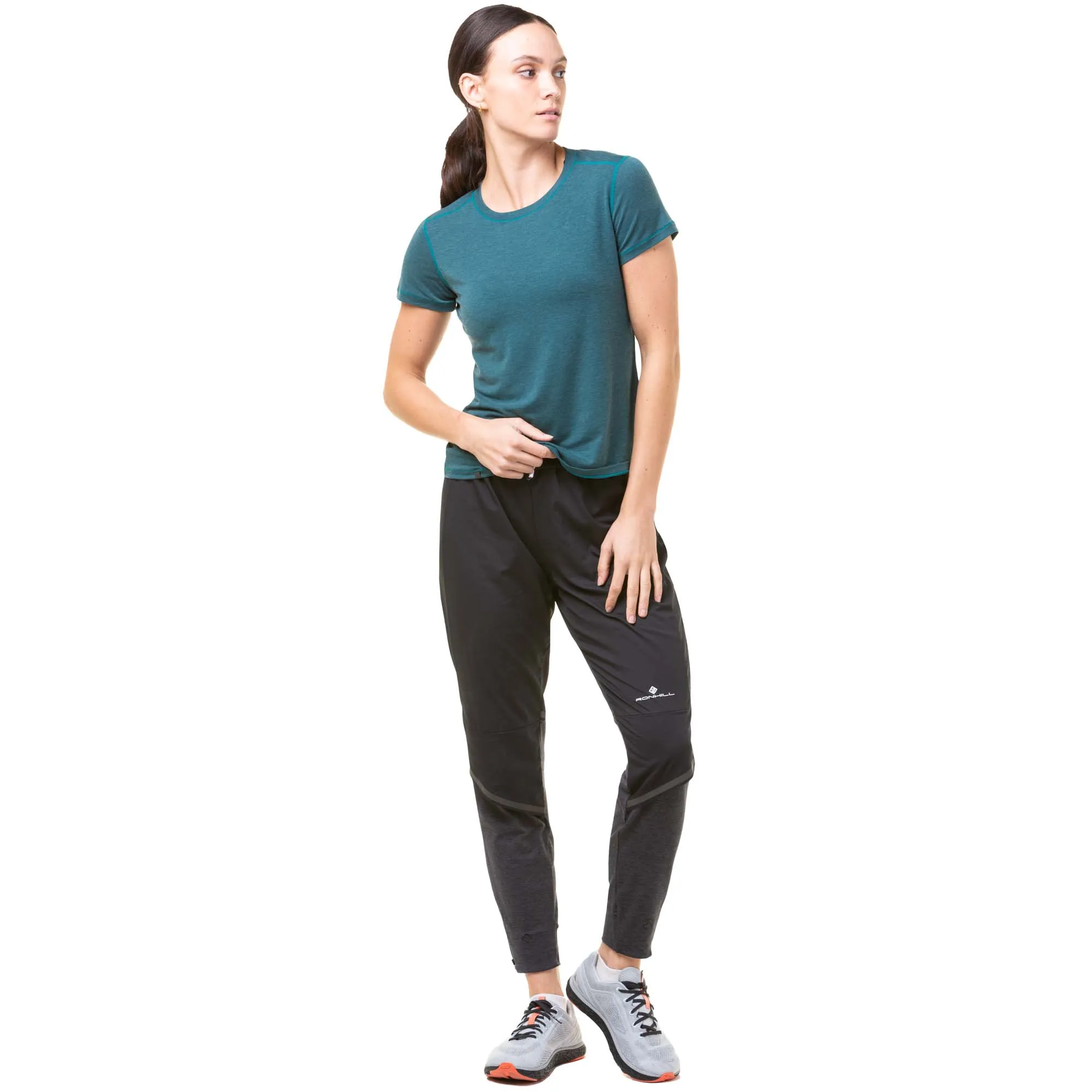 Ronhill | Women's Tech Flex Pant - Black/Charcoal Marl