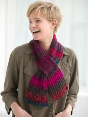 Shaded Keyhole Scarf (Knit)