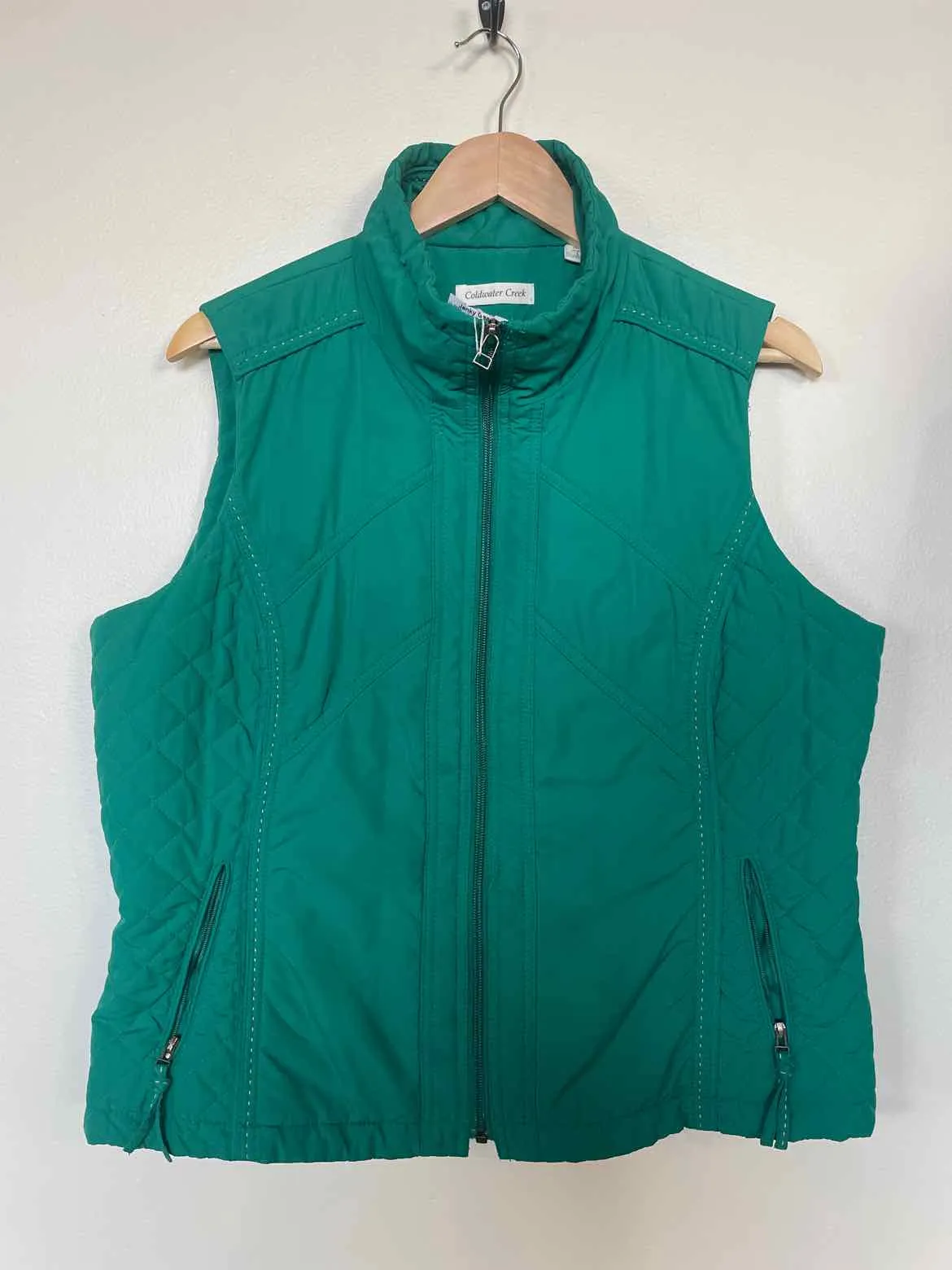 Size Large Coldwater Creek Green Women's Vest