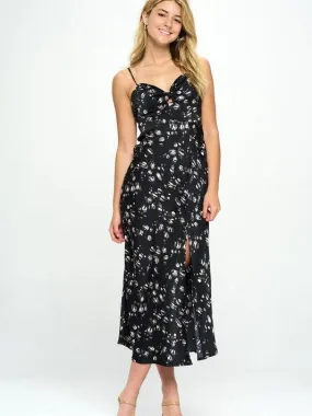 Slip Into Summer Satin Floral Maxi Dress