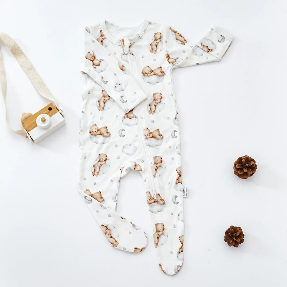 Soft Stretchy Bamboo Cotton Onesie (12 design options)