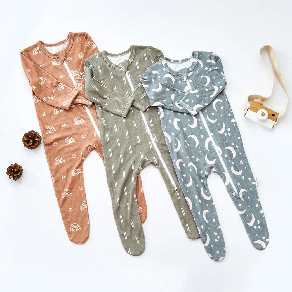 Soft Stretchy Bamboo Cotton Onesie (12 design options)