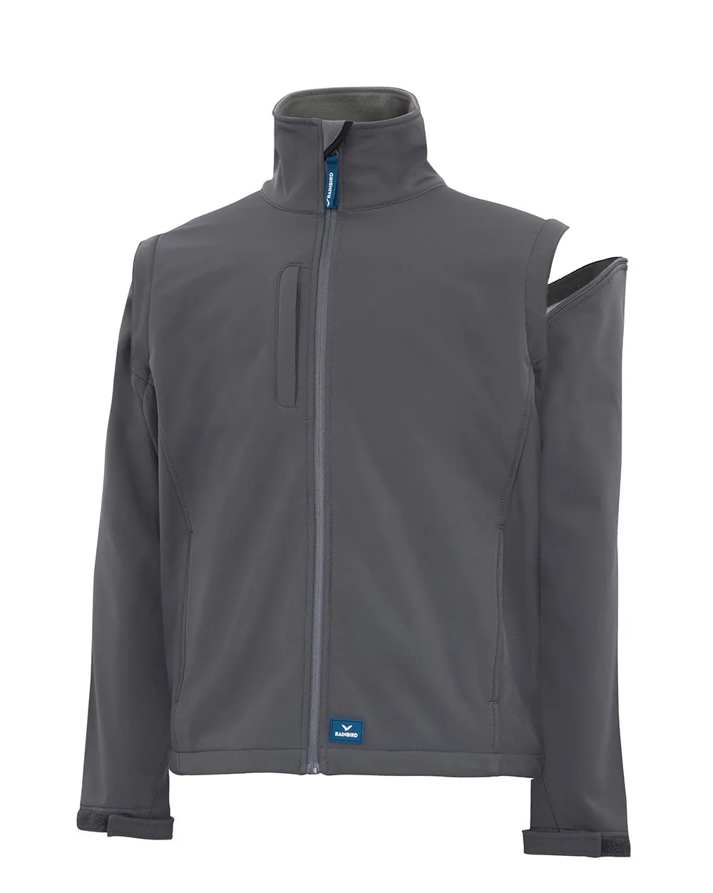 Solid Landy Softshell Jacket in Charcoal