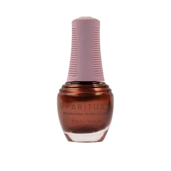 SpaRitual Nourishing Lacquer Polish - Glowing Gratitude - Bronze Shimmer - 15ML