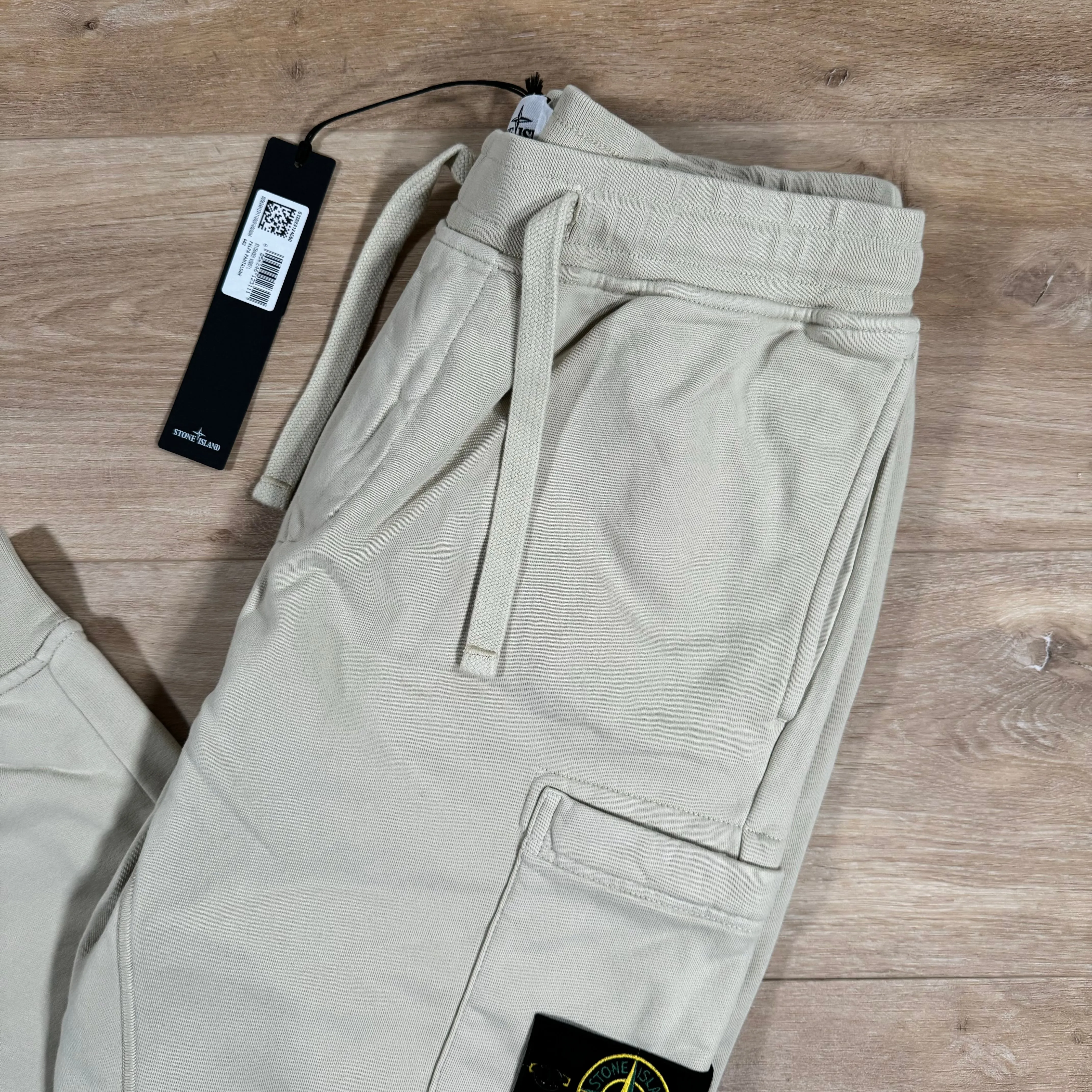 Stone Island Slim Fit Cargo Sweatpants in Plaster