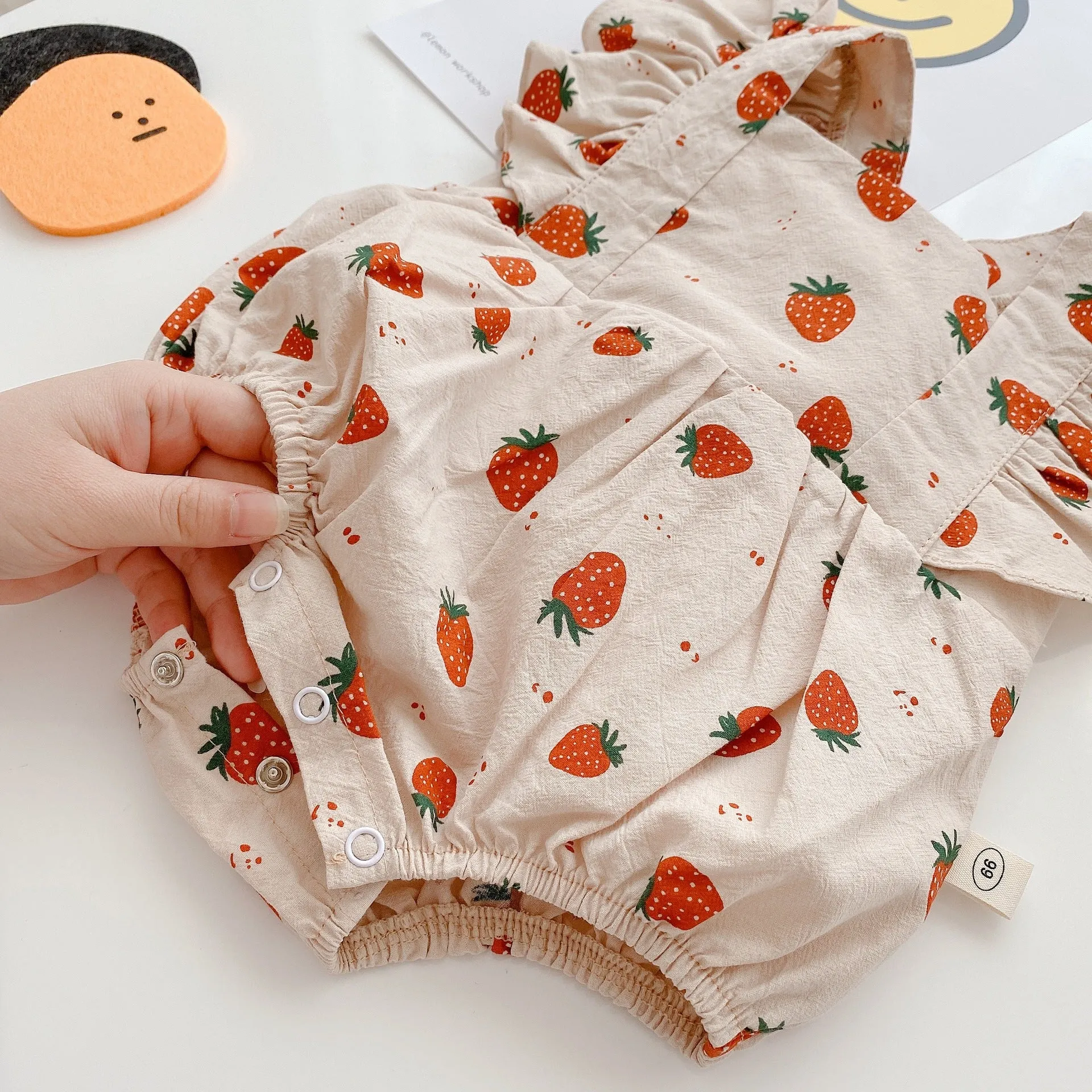 Strawberry Summers Cotton Onesie