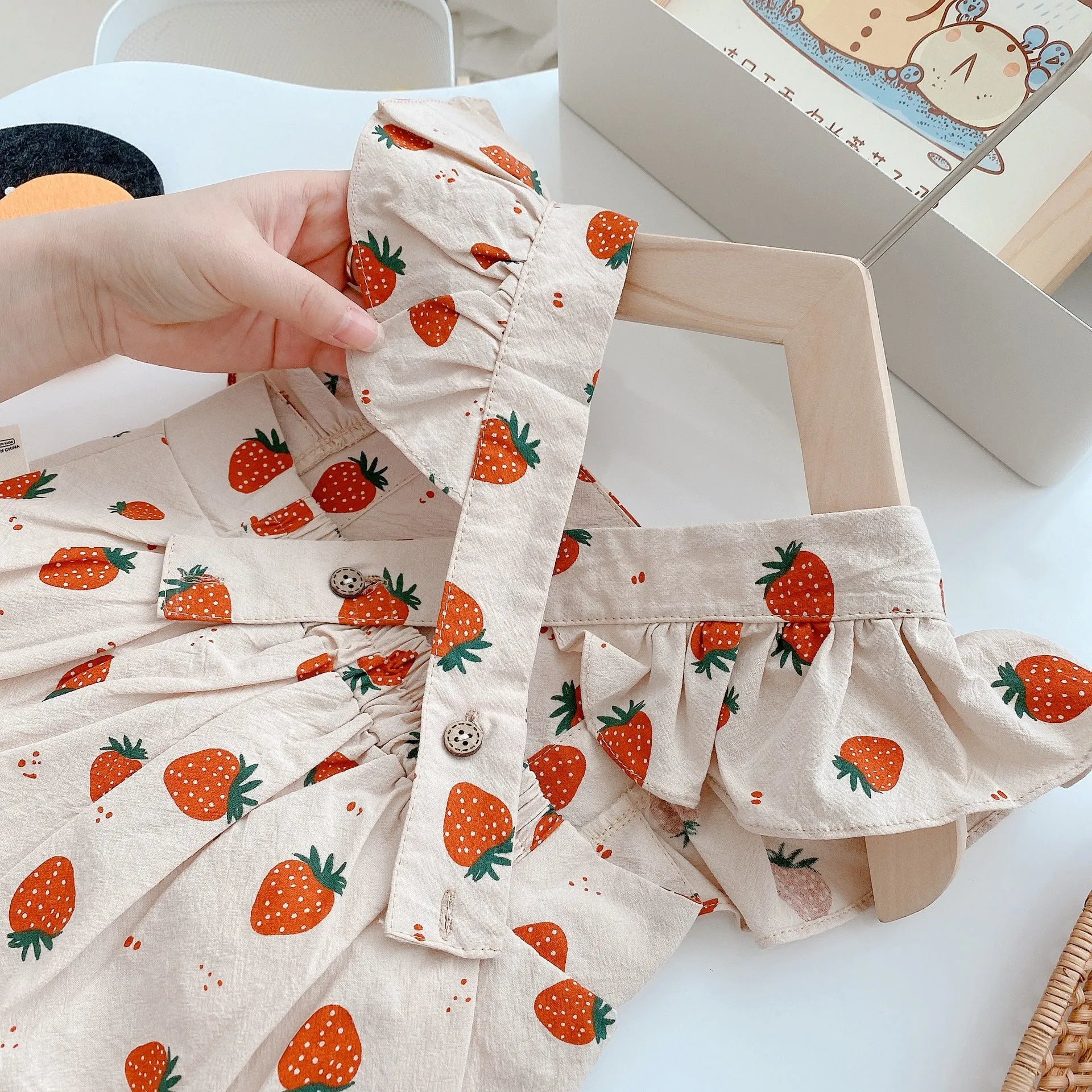 Strawberry Summers Cotton Onesie