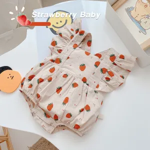 Strawberry Summers Cotton Onesie