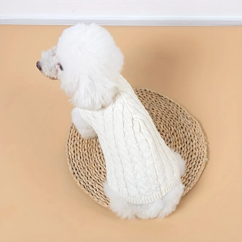 Stylish Striped Knitwear for Tea Cup Size Dogs