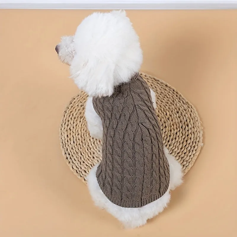 Stylish Striped Knitwear for Tea Cup Size Dogs