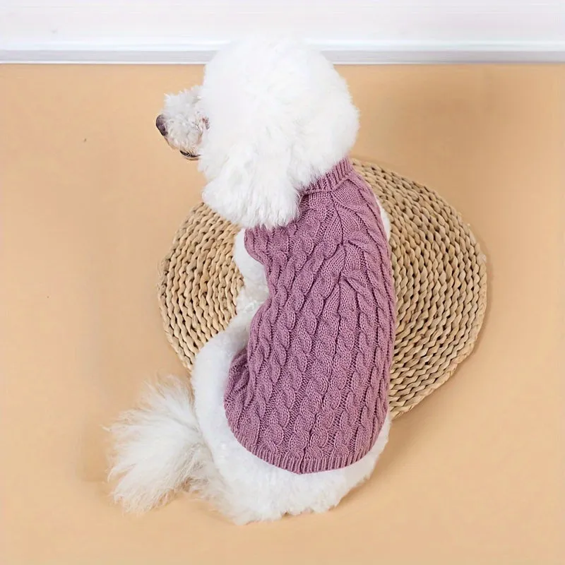 Stylish Striped Knitwear for Tea Cup Size Dogs