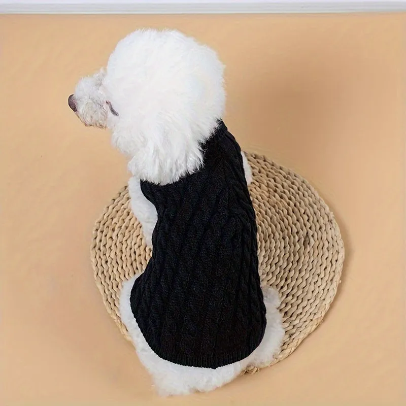 Stylish Striped Knitwear for Tea Cup Size Dogs