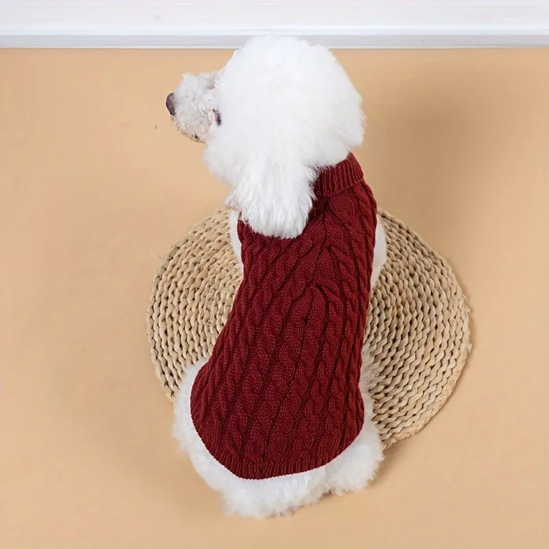 Stylish Striped Knitwear for Tea Cup Size Dogs