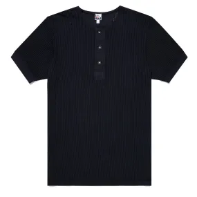 Sunspel x Nigel Cabourn Mesh Henley T-Shirt Navy