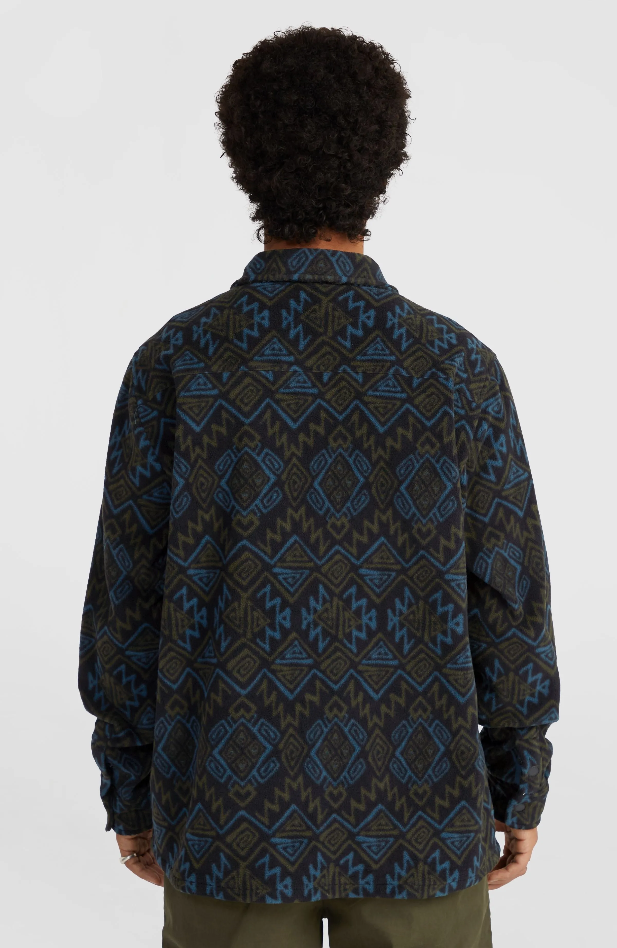 Superfleece Shirt | Black Retro Ikat