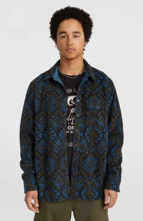 Superfleece Shirt | Black Retro Ikat