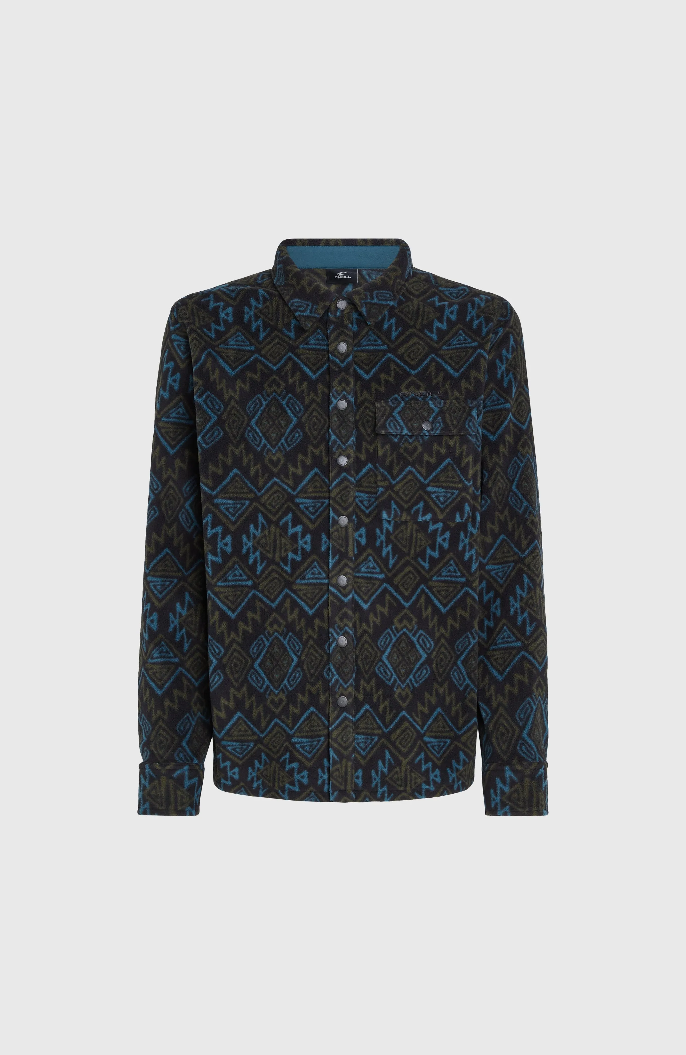 Superfleece Shirt | Black Retro Ikat