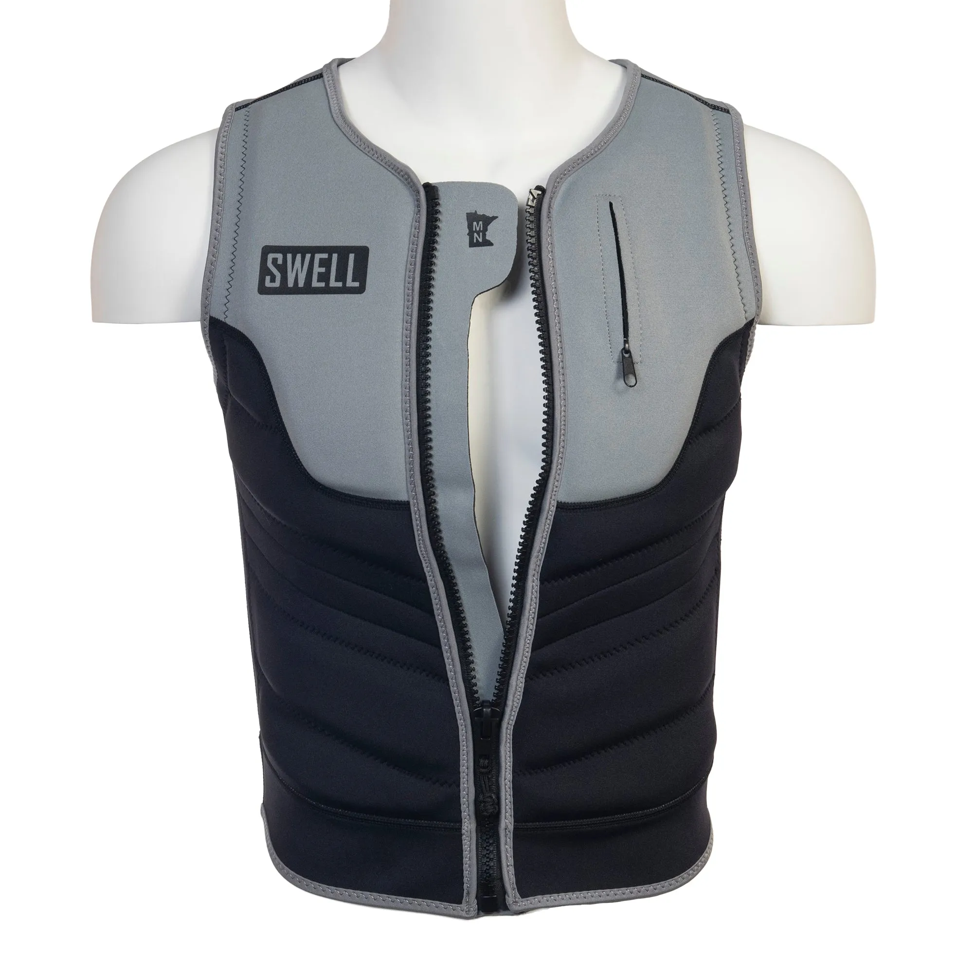 SWELL Pro Comp Vest - Men's Carbon -  Neoprene Jacket *LIMITED RELEASE COLOR*