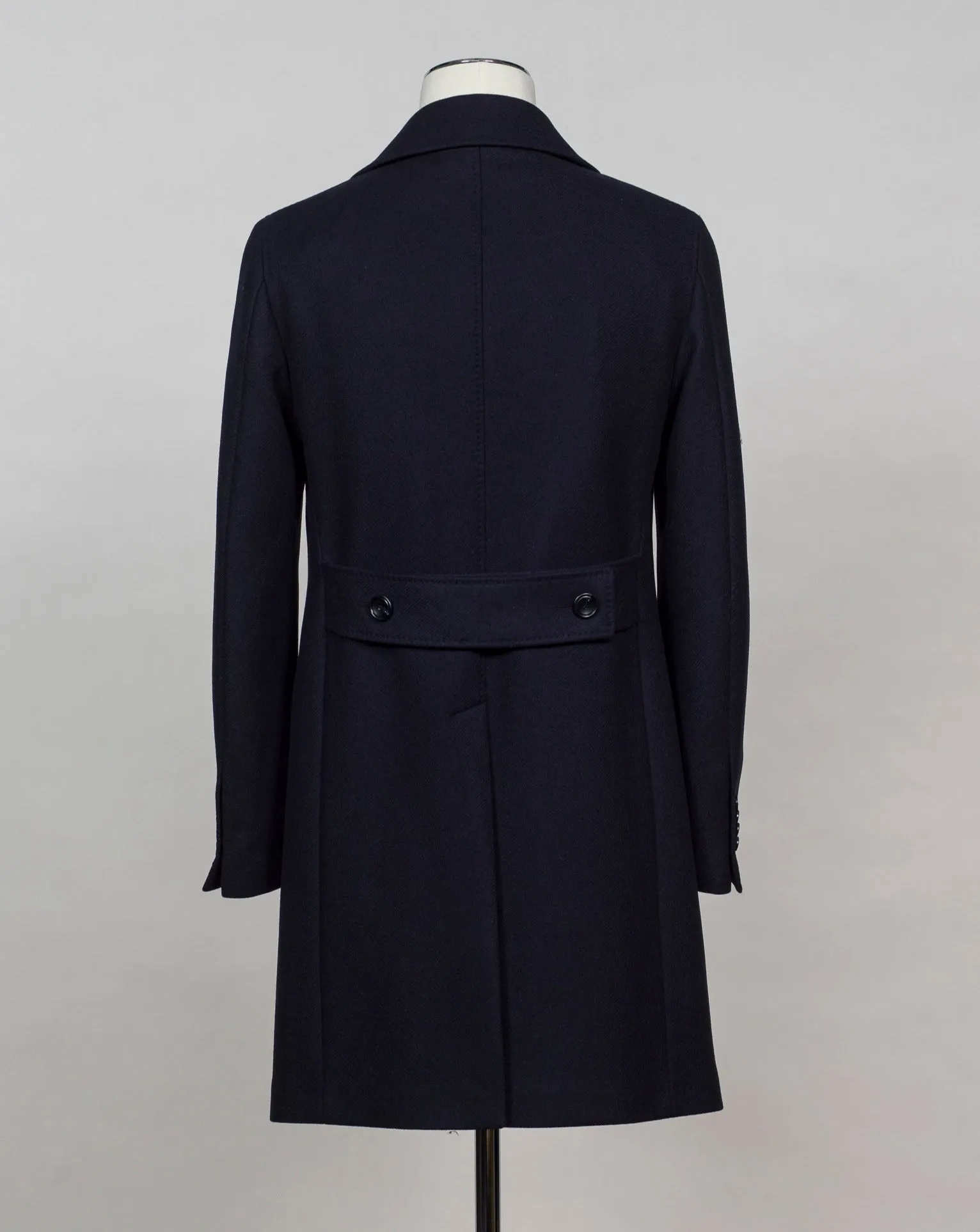 Tagliatore Double-Breasted Wool Overcoat / Navy