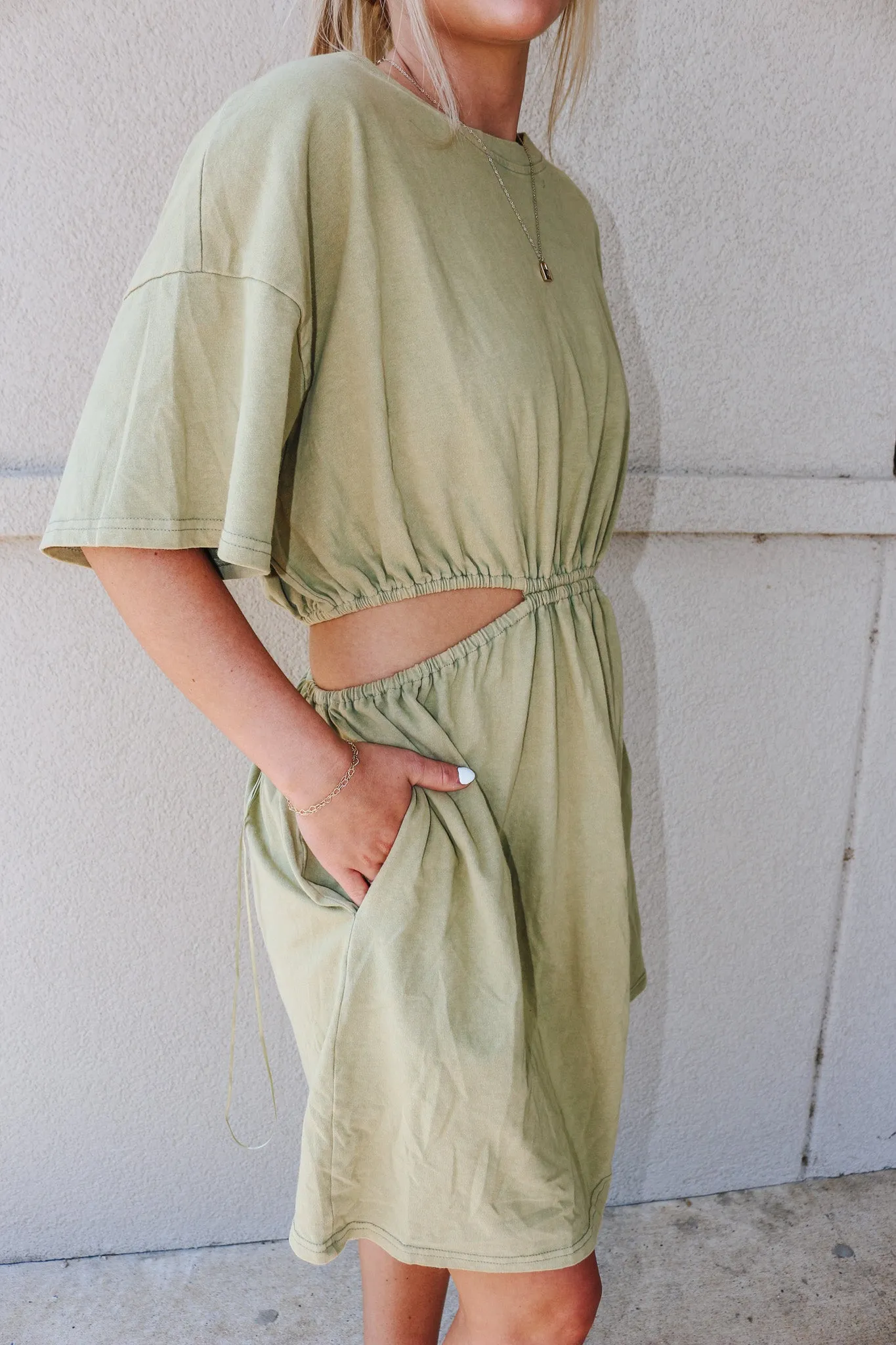 Tell Me Why Sage Green Dress