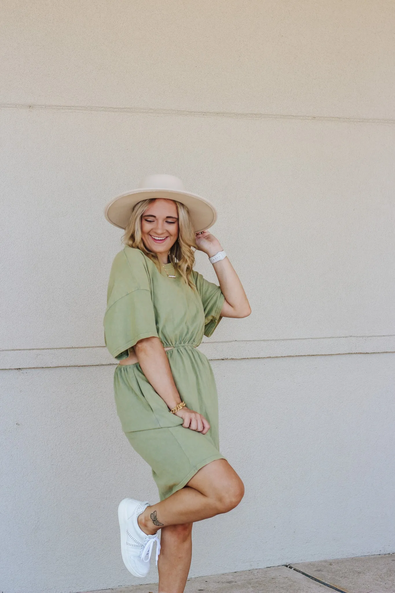 Tell Me Why Sage Green Dress