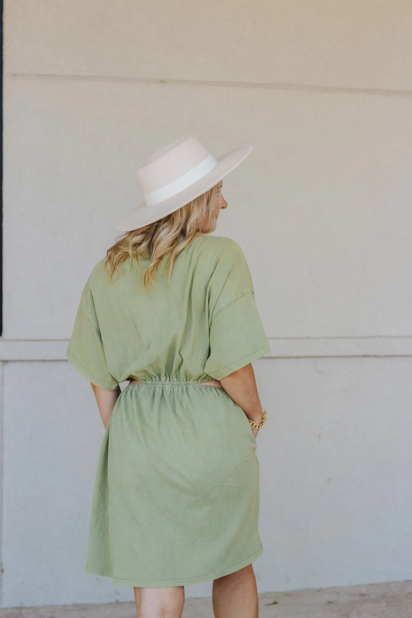 Tell Me Why Sage Green Dress