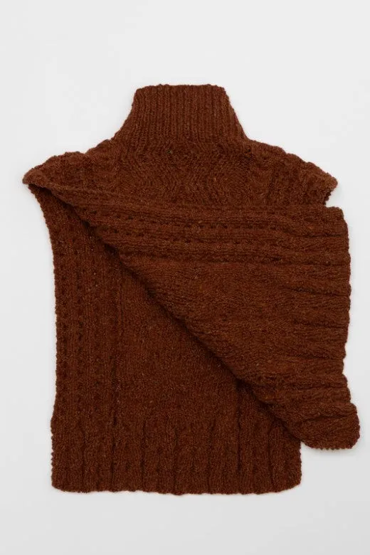 The Aran Handknit Cable Body Bib