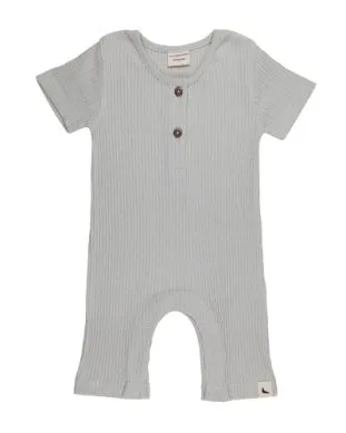 Turtledove Textured Baby Romper Sky