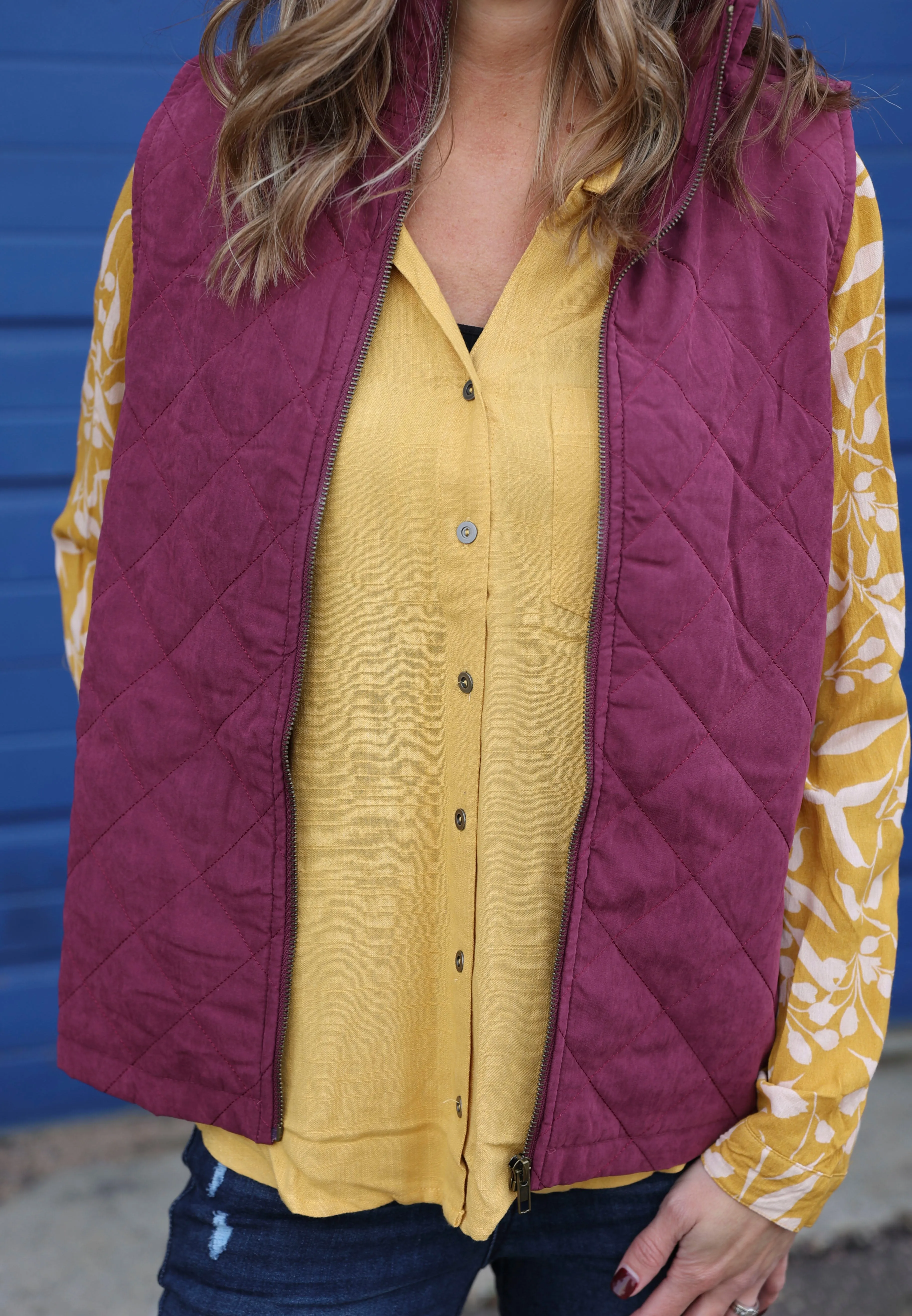 Vest In Mull Berry