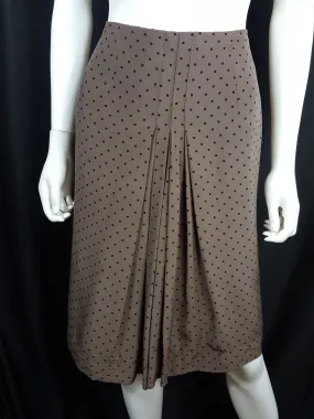 Vintage Silk Polka Dot  Pencil Skirt sz. M