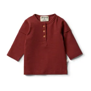 Wilson and Frenchy Chilli Henley Top