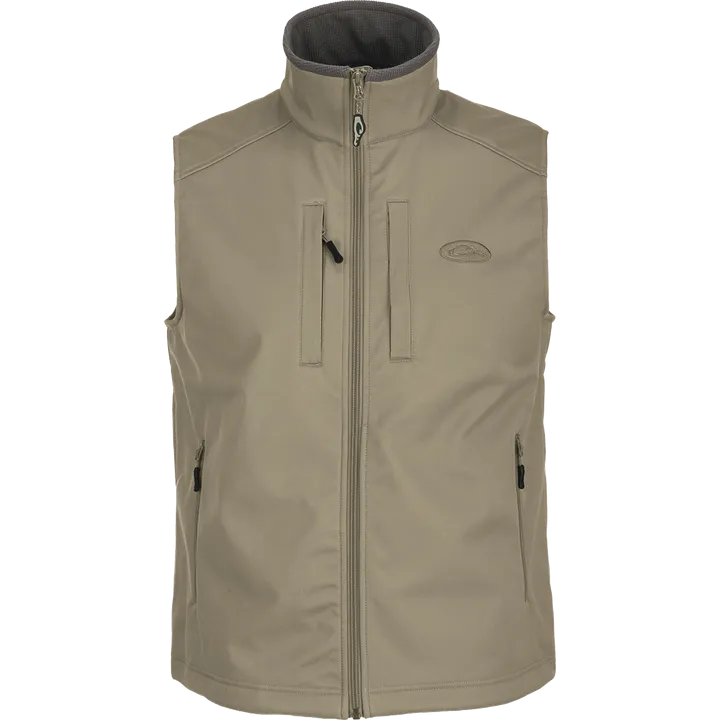 Windproof Soft Shell Vest - Timber Wolf Khaki