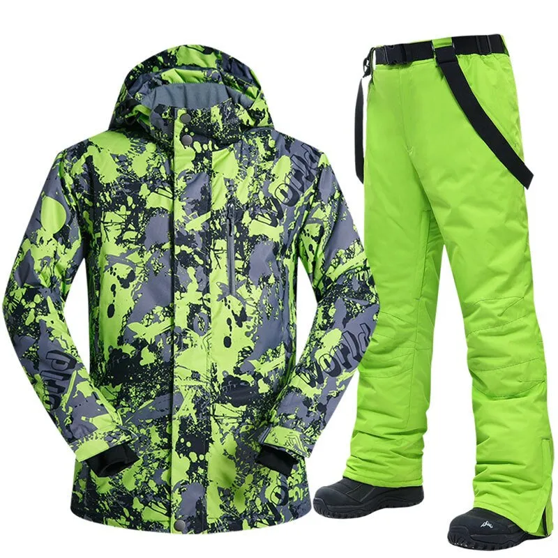 Winter Warm Windproof Waterproof Outdoor Ski Suit